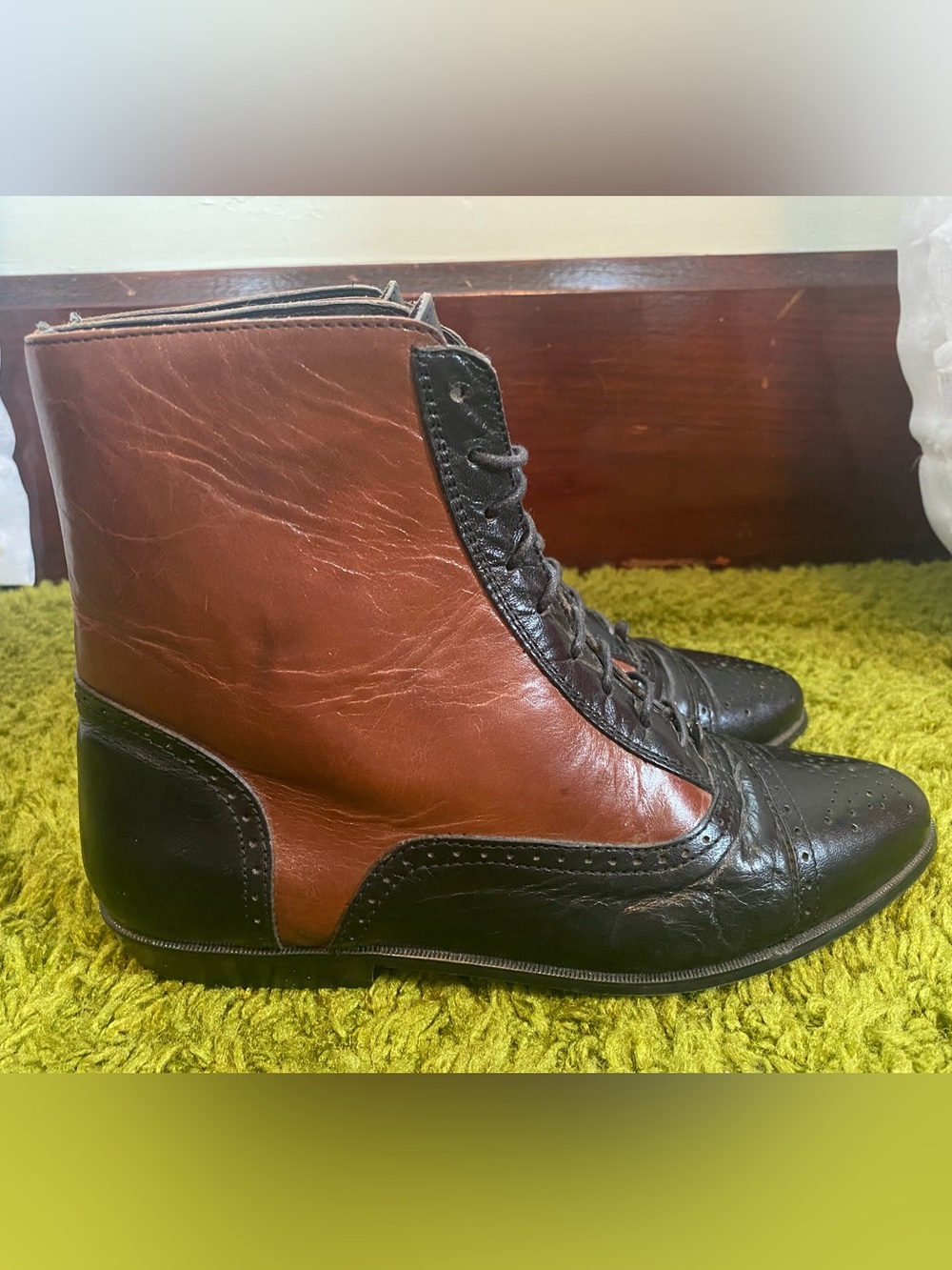 Lord & Taylor 80’s Vintage Two-Toned Leather Boots - Picture 13 of 13